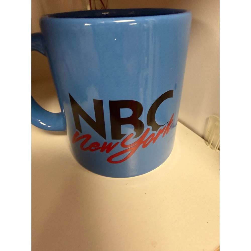 Waechtersbach Germany NBC New York Coffee Mug Blue Ceramic Souvenir Cup Vintage